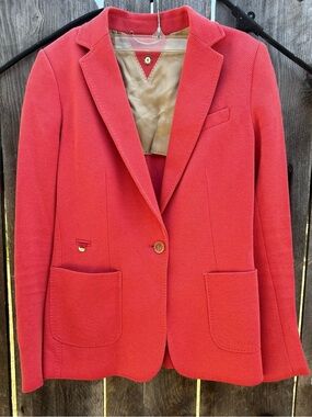 Massimo Dutti Tailored Blazer Coral Sz 4
